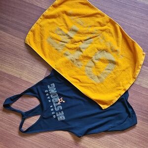 Orangetheory Bundle Tank Top "Work Hard Be Strong" Small & OTF Towel